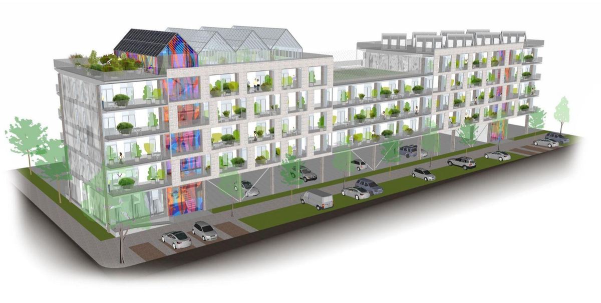 Bridge Car Park, Brighton: 52 homes above a surface car park, with the parking kept in use