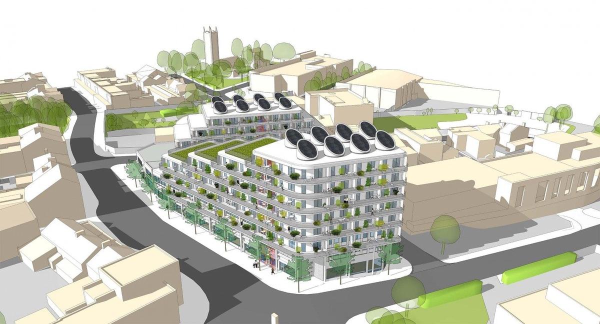 Breeden House, Crewe: 108 homes on the roof of an existing office building